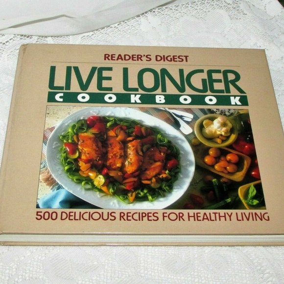 LIVE LONGER COOKBOOK Recipes Healthy Living Cooking Book 1992 - Picture 1 of 10
